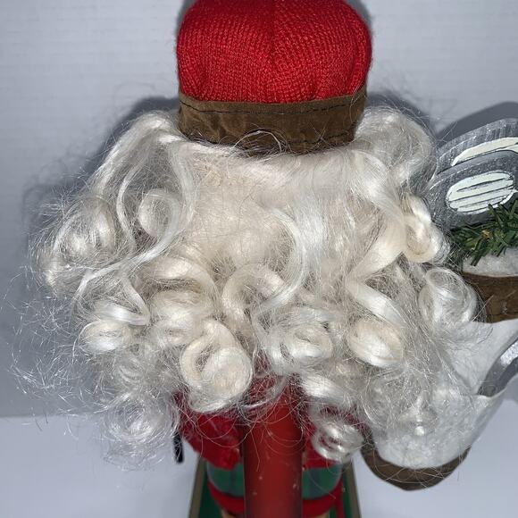 Vintage Rare Nutcracker Golfer Santa Carrying Bag & Club - Picture 7 of 16